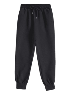 Men’s Black Fleece Jogger Pants