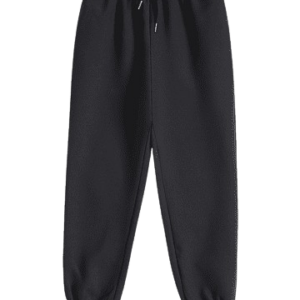 Men’s Black Fleece Jogger Pants