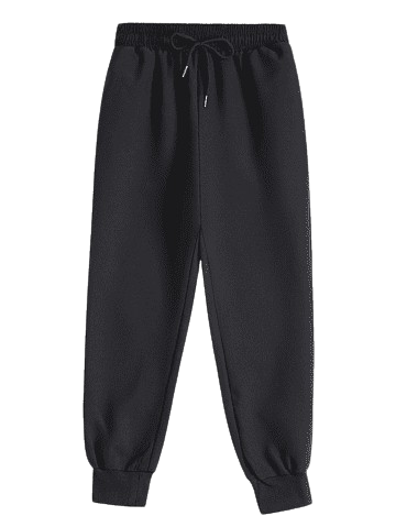Men’s Black Fleece Jogger Pants
